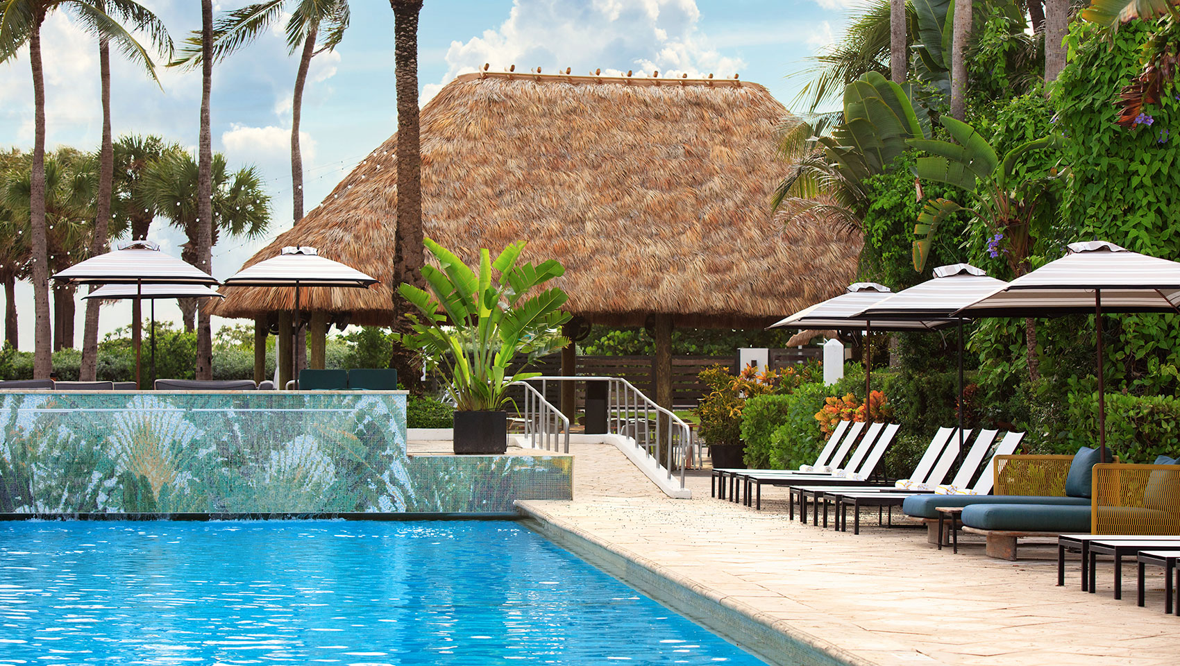 New Palapa at High Tide Beach 