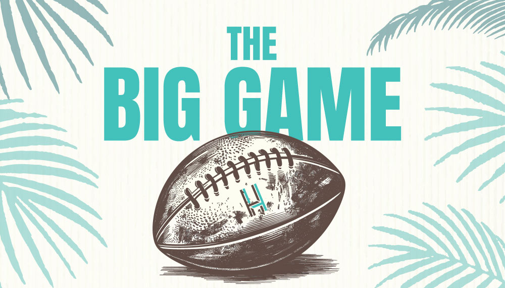 graphic that says Big Game